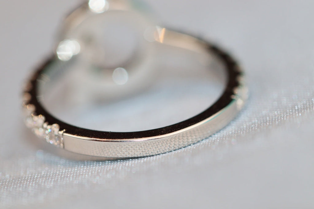 HERMES ECHAPPEE SILVER DIAMOND RING