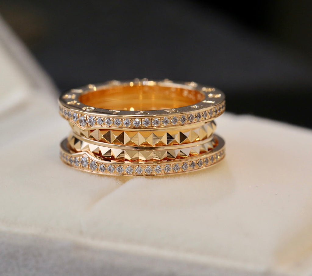 BVLGARI ZERO 1 GOLD DIAMOND RING