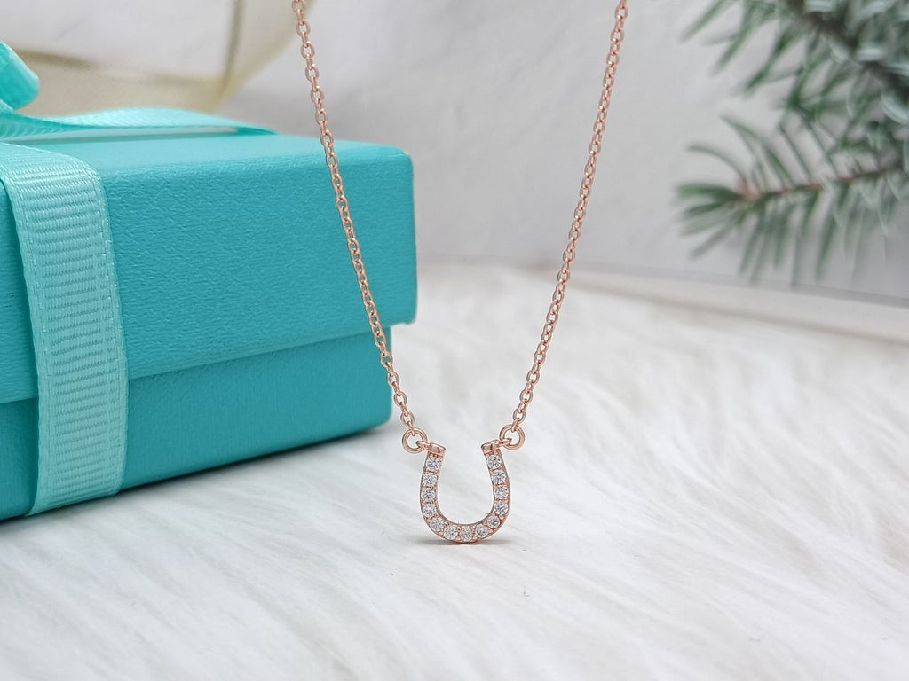 TIFFANY U PEDANT DIAMOND NECKLACE
