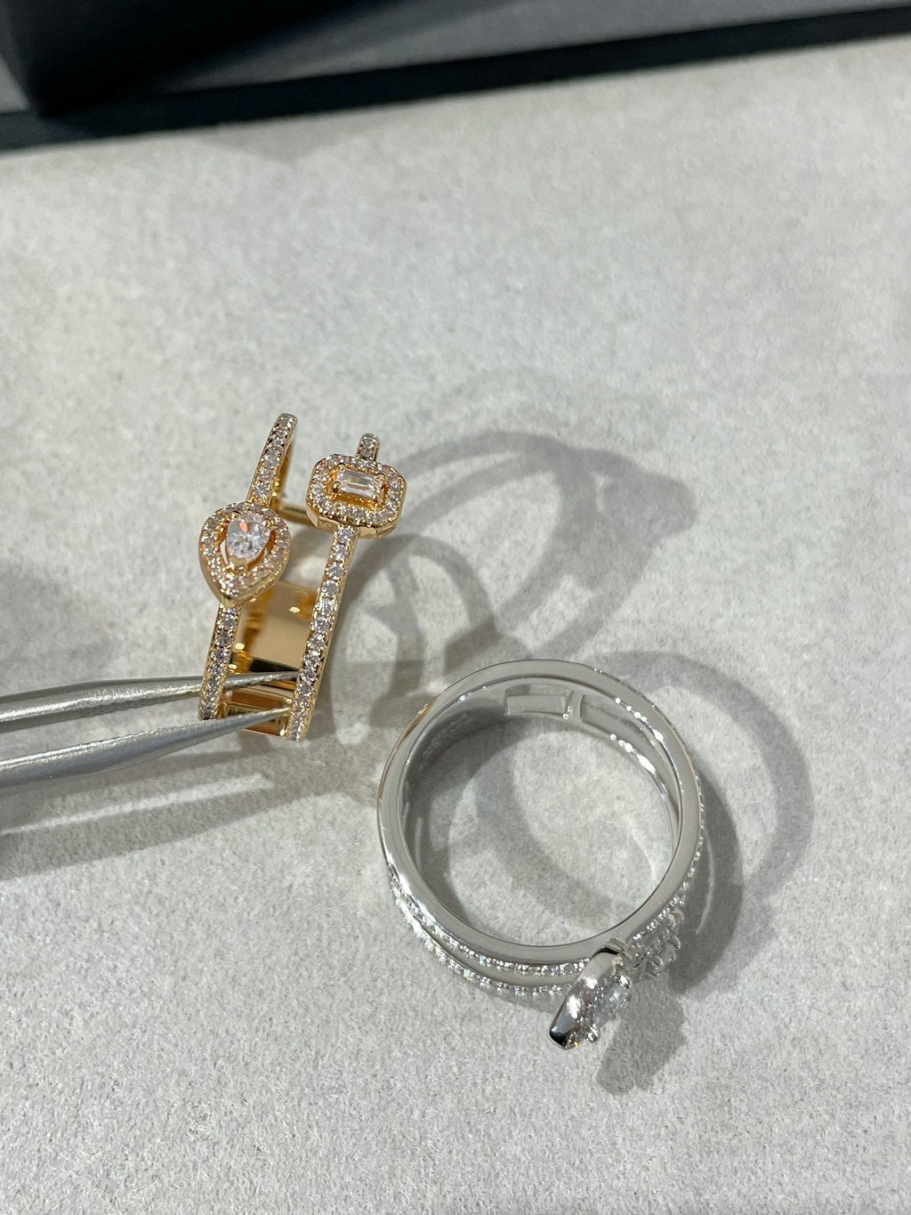 MESSIKA MY TWIN DOUBLE ROW RING