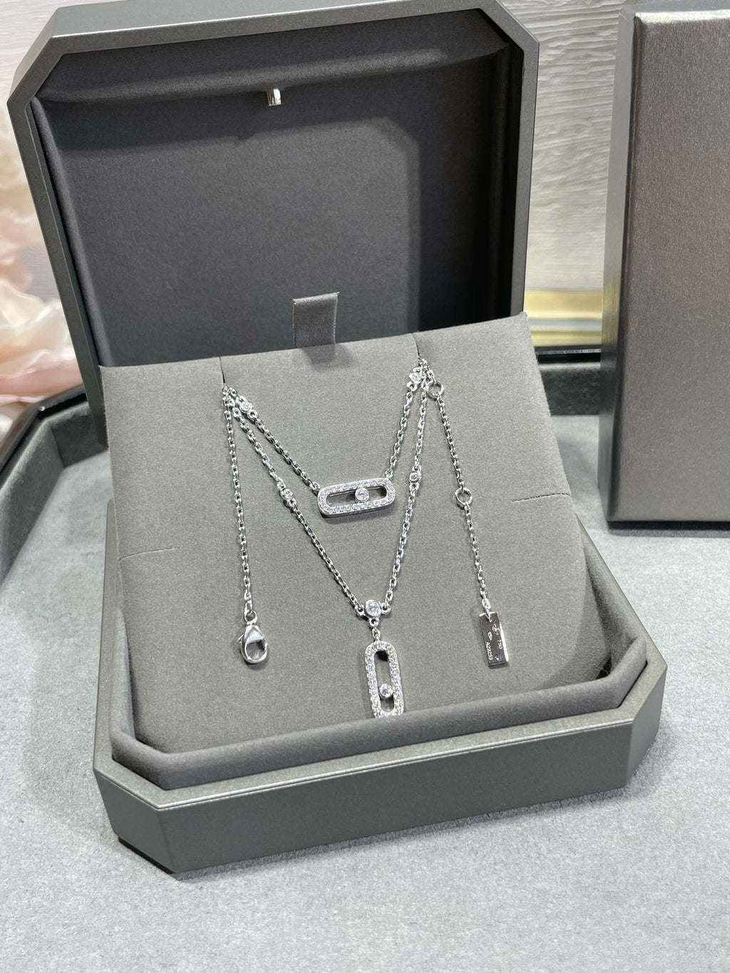 MESSIKA MOVE 2 ROW DIAMOND NECKLACE