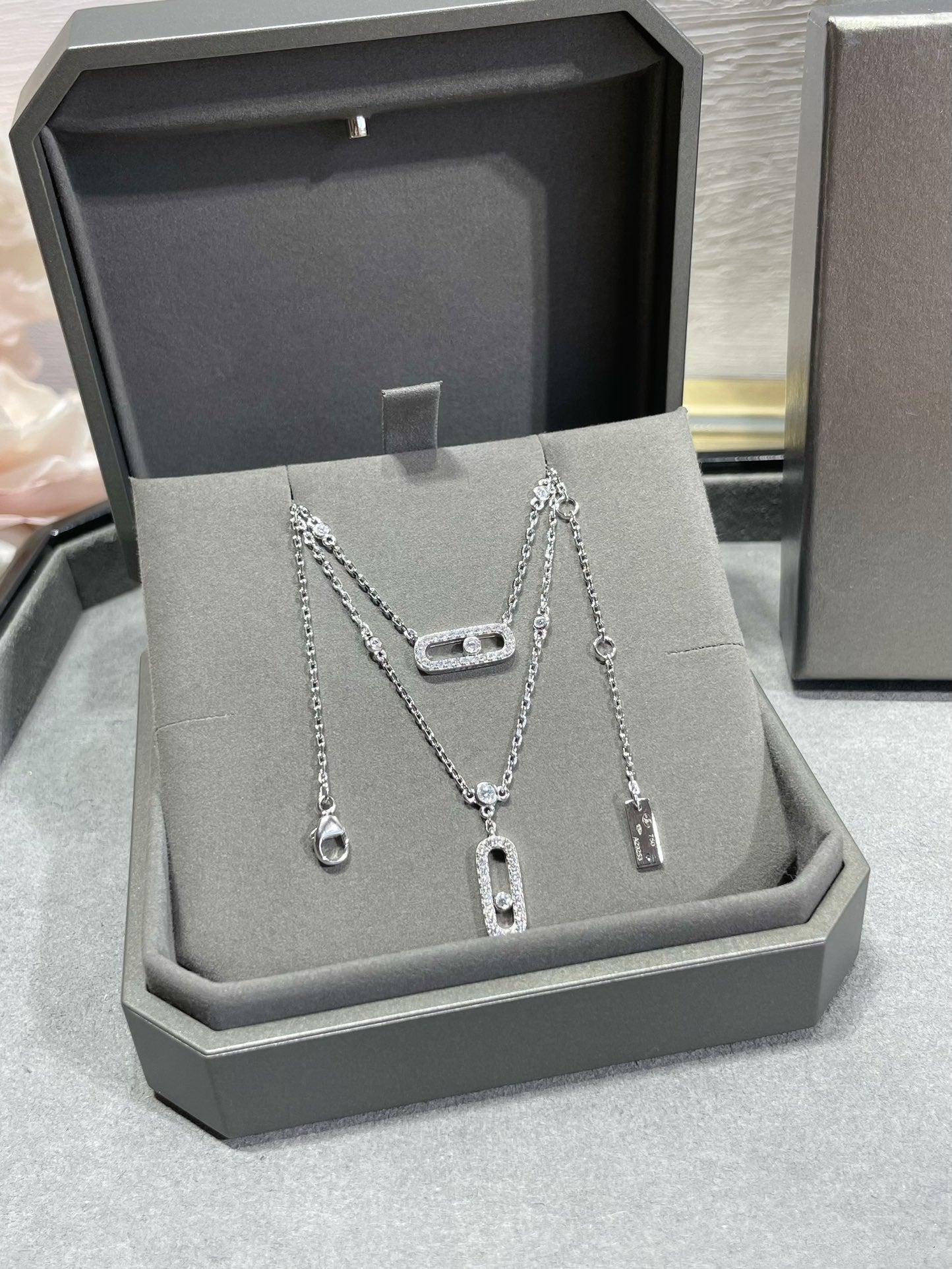 MESSIKA MOVE 2 ROW DIAMOND NECKLACE
