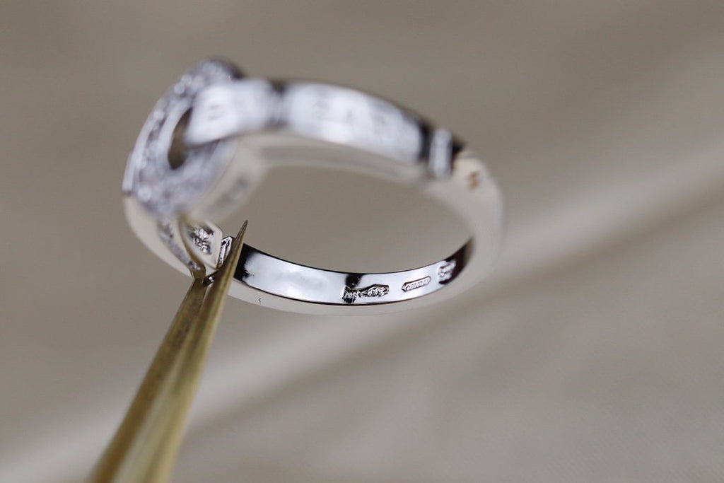 BVLGARI BV SILVER DIAMOND RING