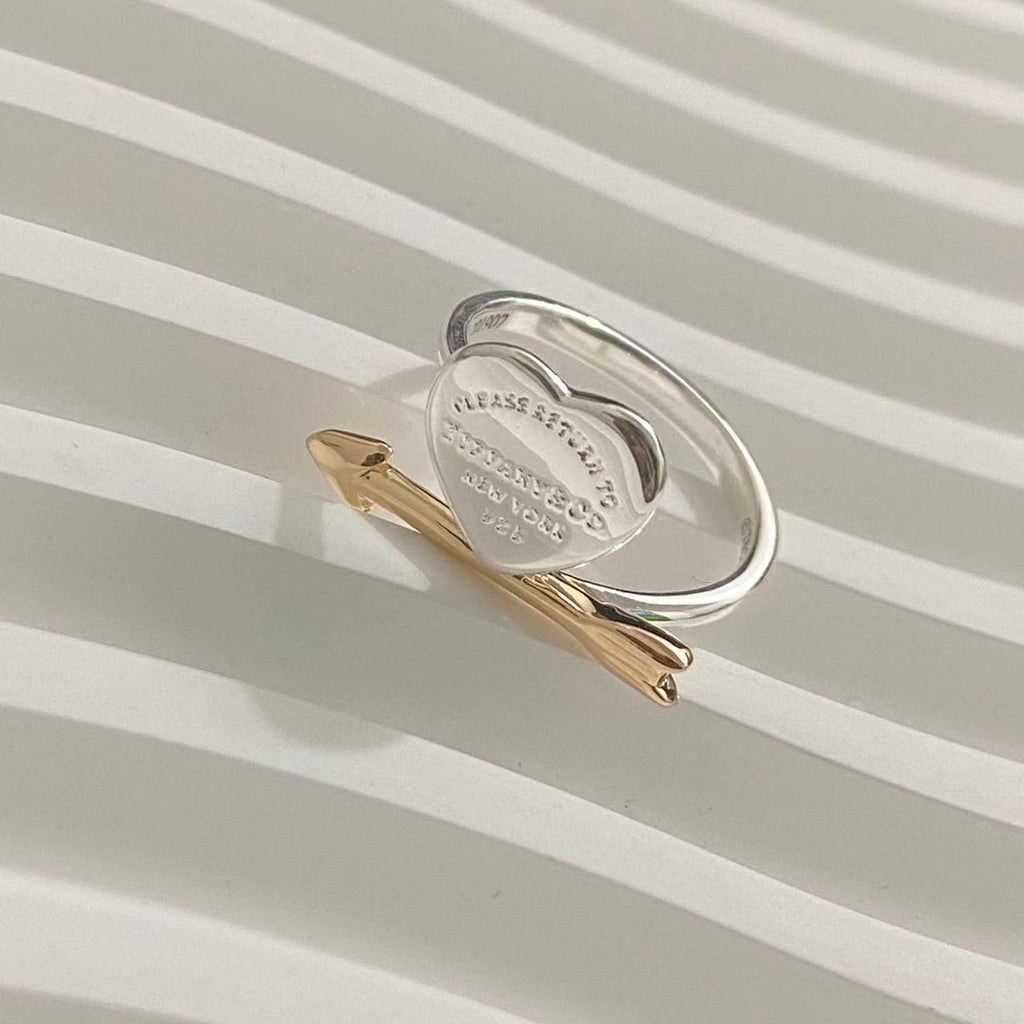 TIFFANY LOVETRUCK HEART AND ARROW RING