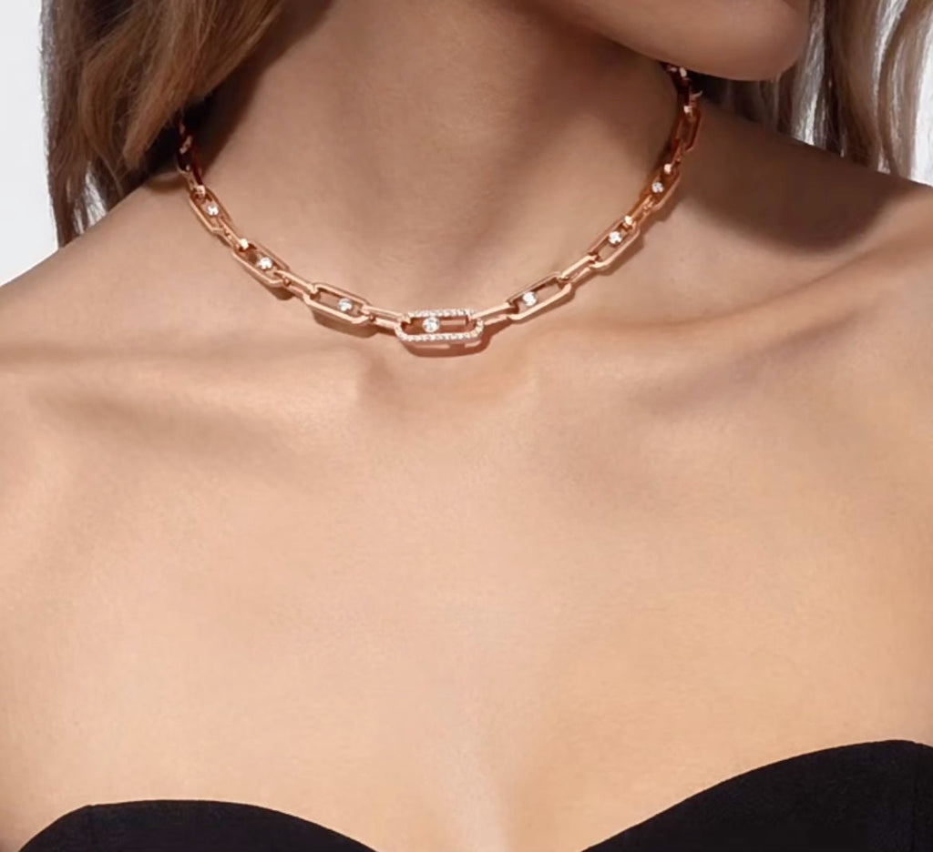 MESSIKA MOVE LINK DIAMOND NECKLACE