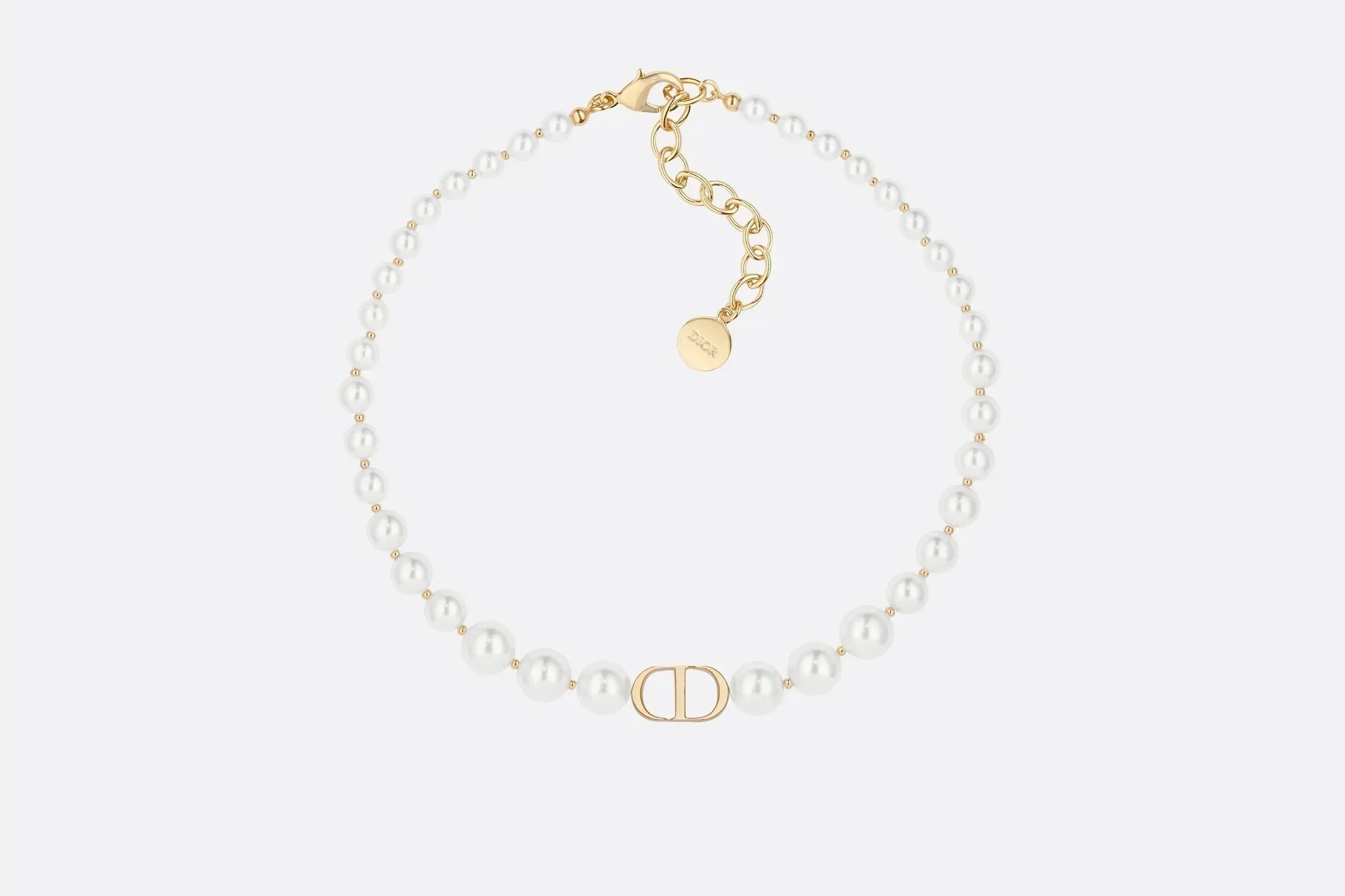 DIOR CD PEARL NECKLACE