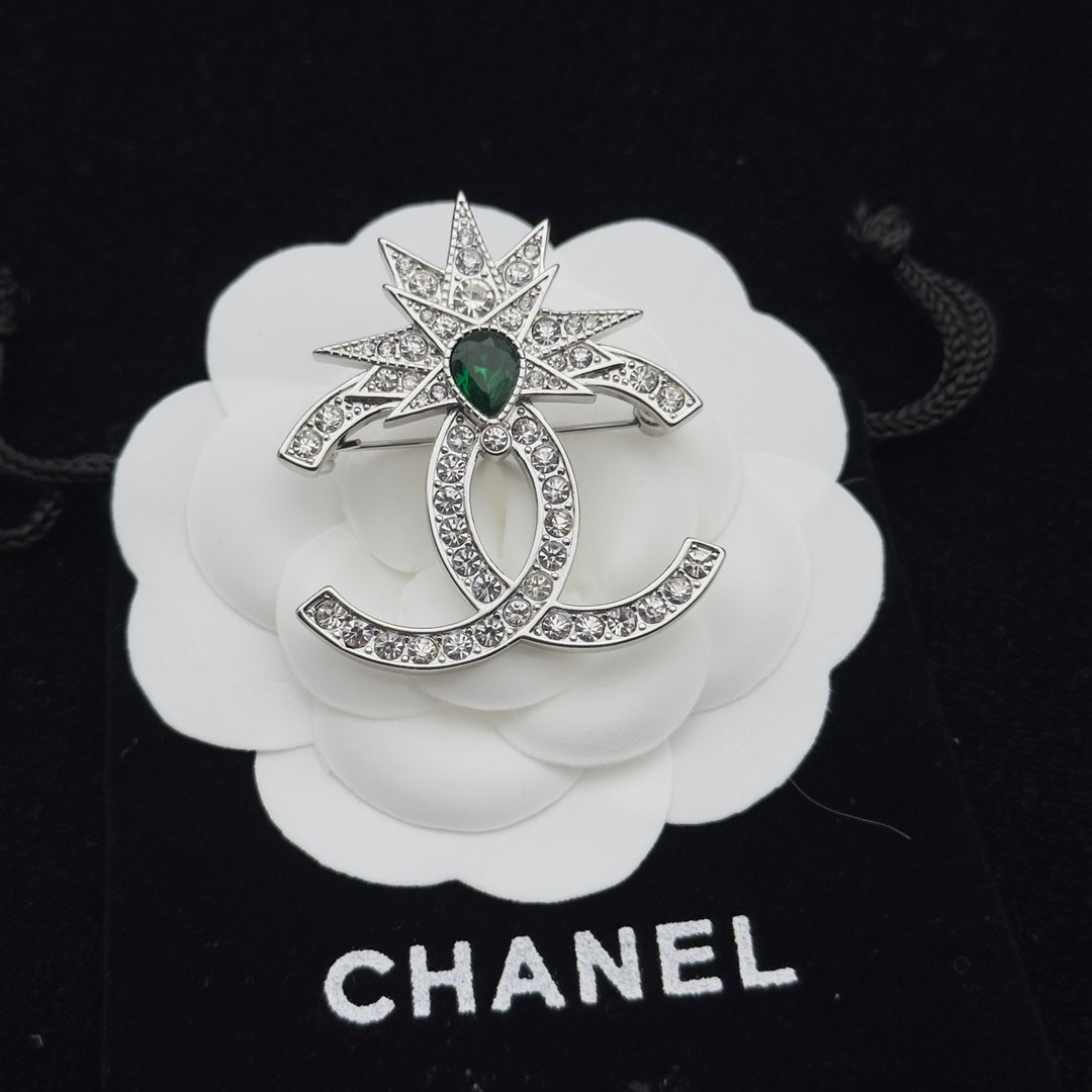 Chanel Brooch Silver 179446