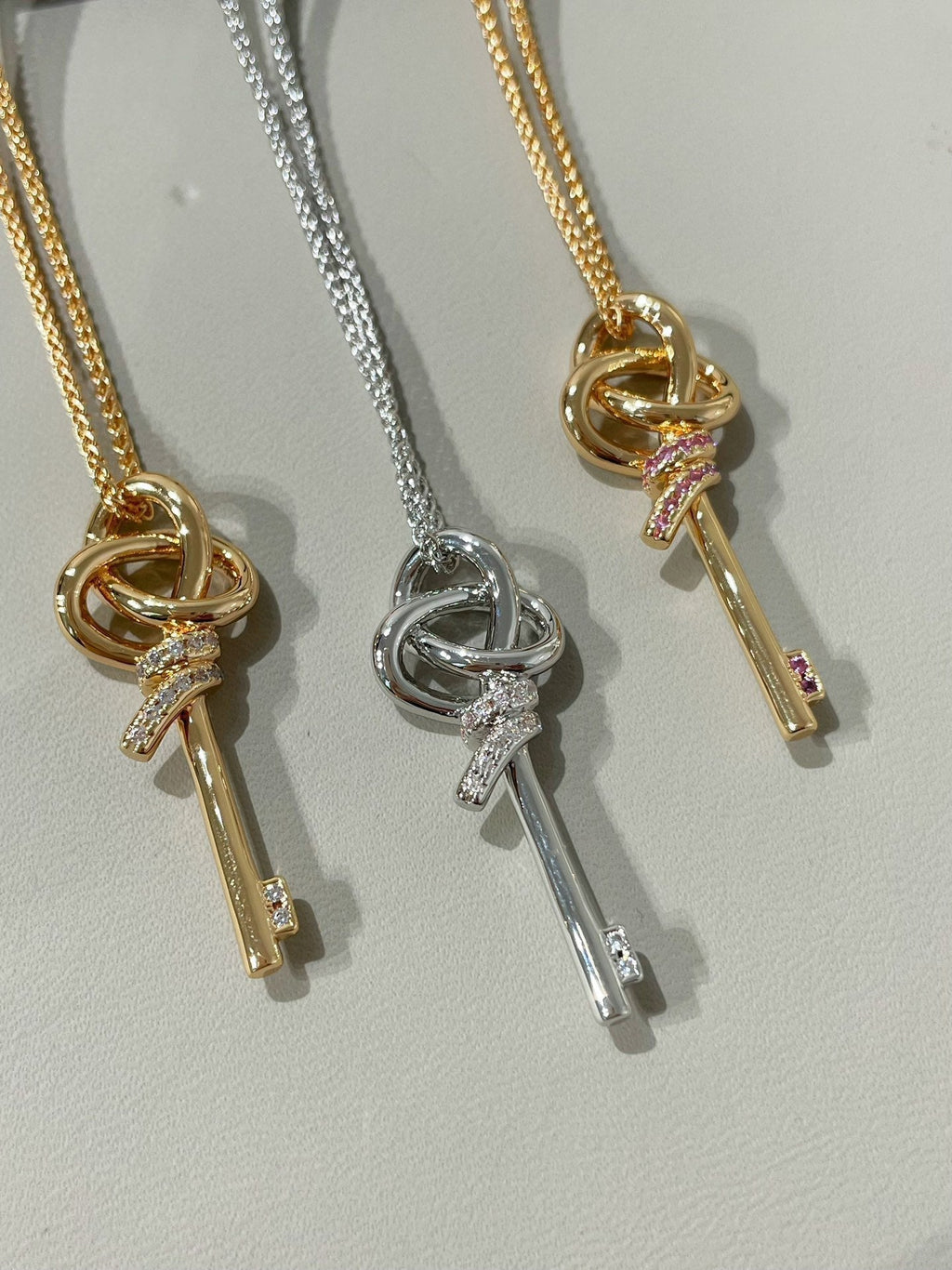 TIFFANY tiffan key woven necklace
