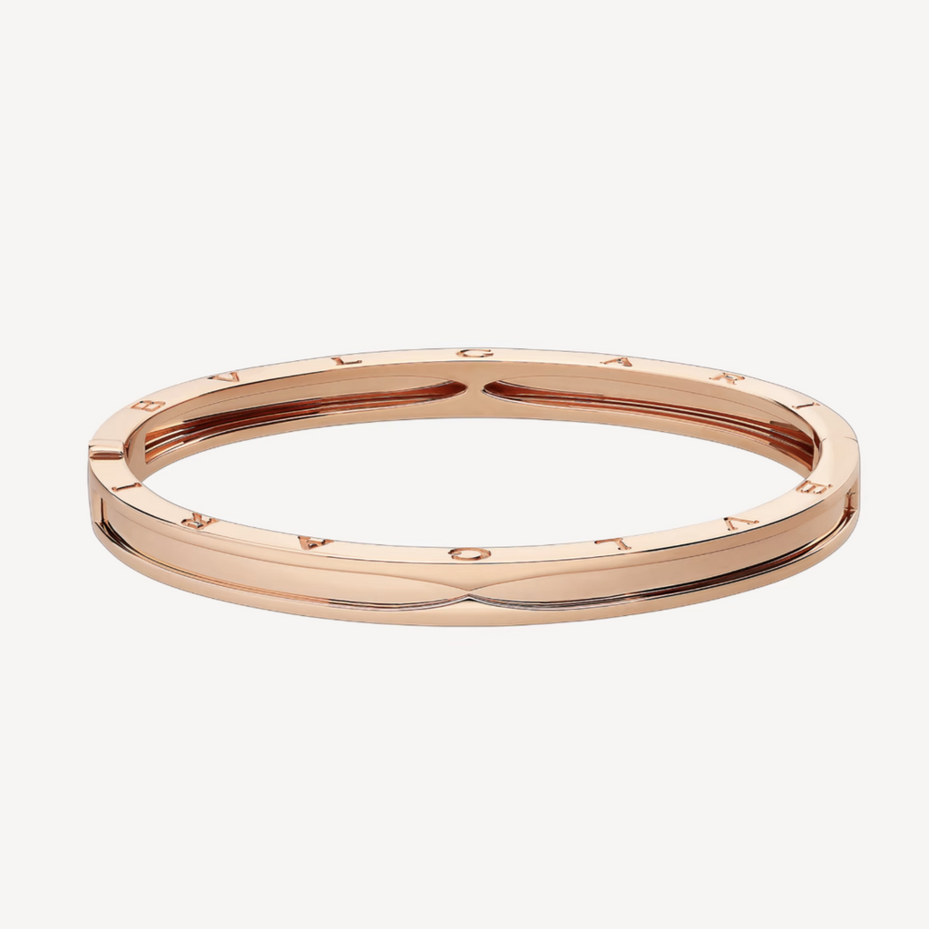 BVLGARI ZERO 1 SPIRAL PINK GOLD BRACELET