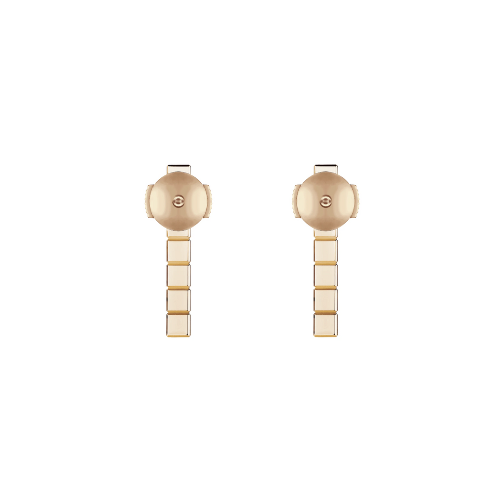 CHOPARD ICE CUBE PINK GOLD EARRINGS