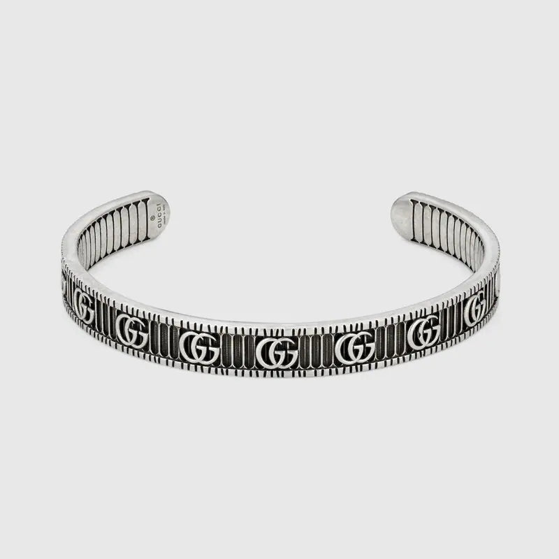 GUCCI GG BRACELET DOUBLE G SILVER
