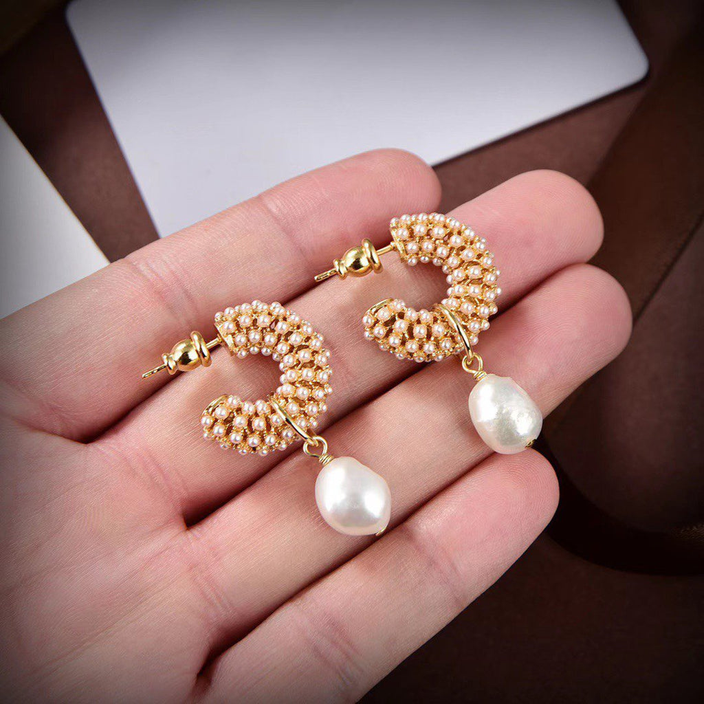 DIOR D-RENAISSANCEN GOLD EARRINGS