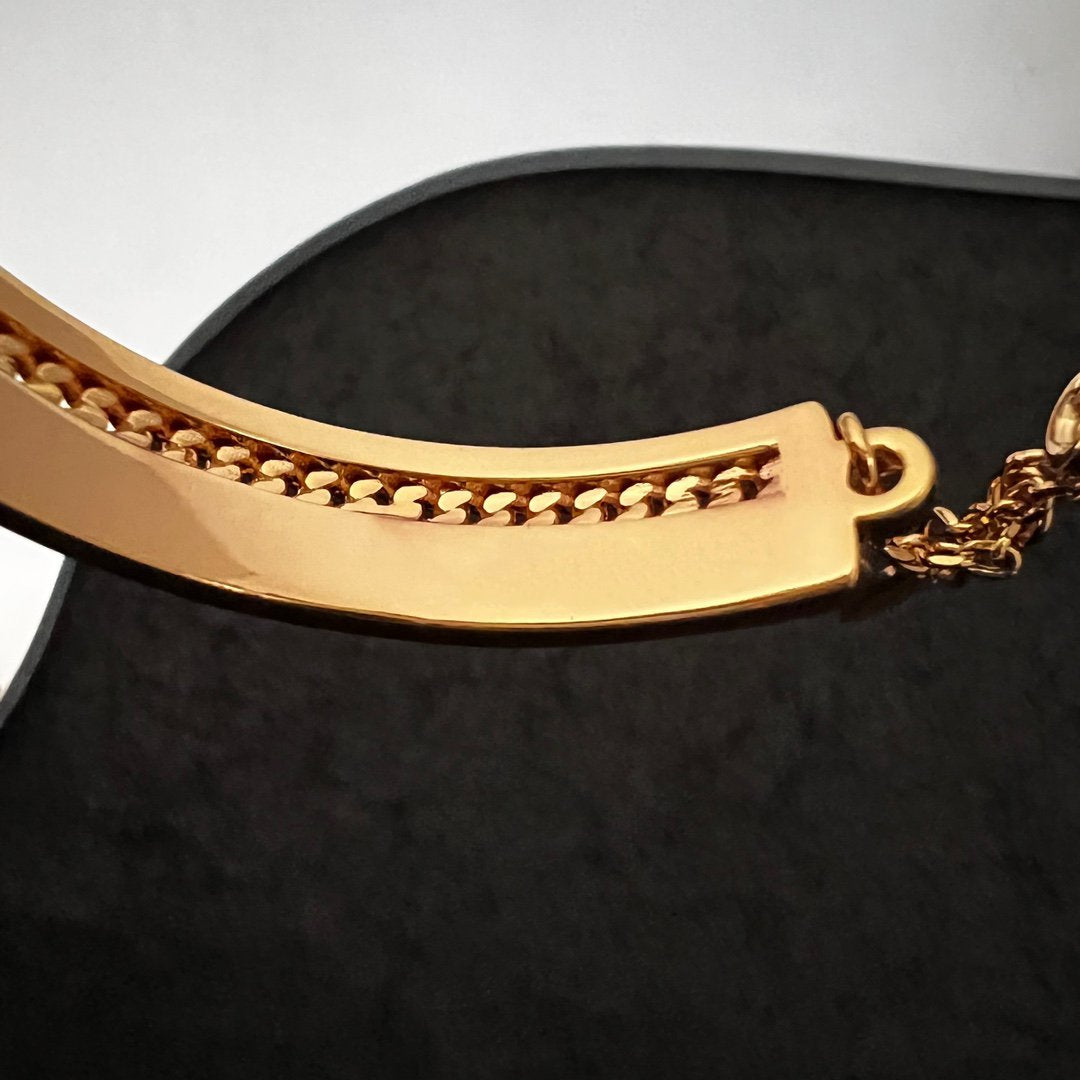 FENDI F BRACELET GOLD DIAMOND