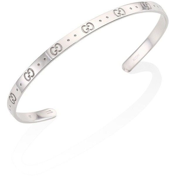 GUCCI GG ICON SILVER BANGLE BRACELET