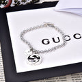 GUCCI GG BOULE PLATED SILVER CHARM BRACELET