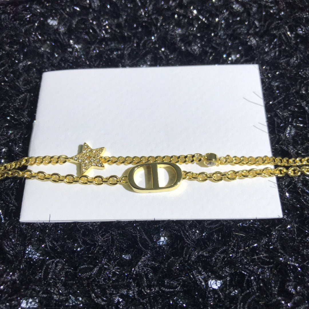 DIOR PETIT CD DOUBLE NECKLACE