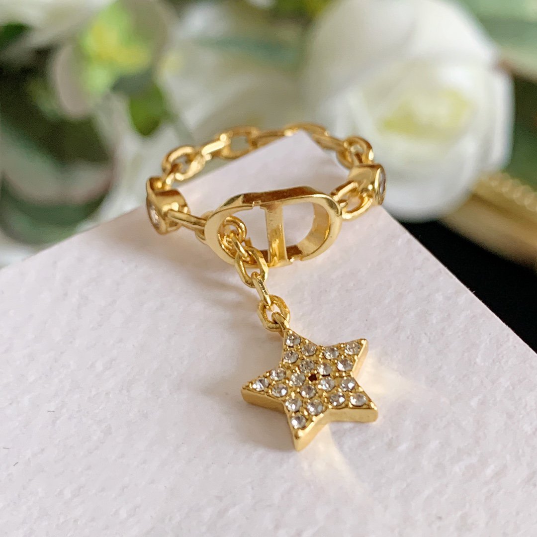 DIOR PETIT CD RING GOLD