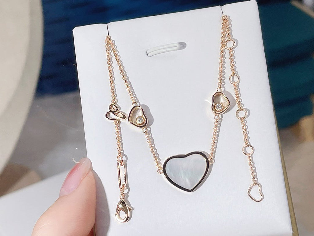 CHOPARD HAPPY HEART NECKLACE 3 MOTIFS
