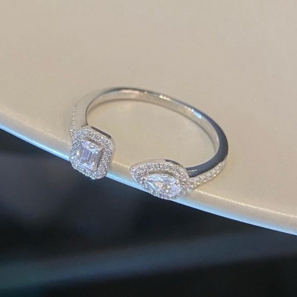 MESSIKA MY TWIN TOI & MOI SILVER DIAMOND RING