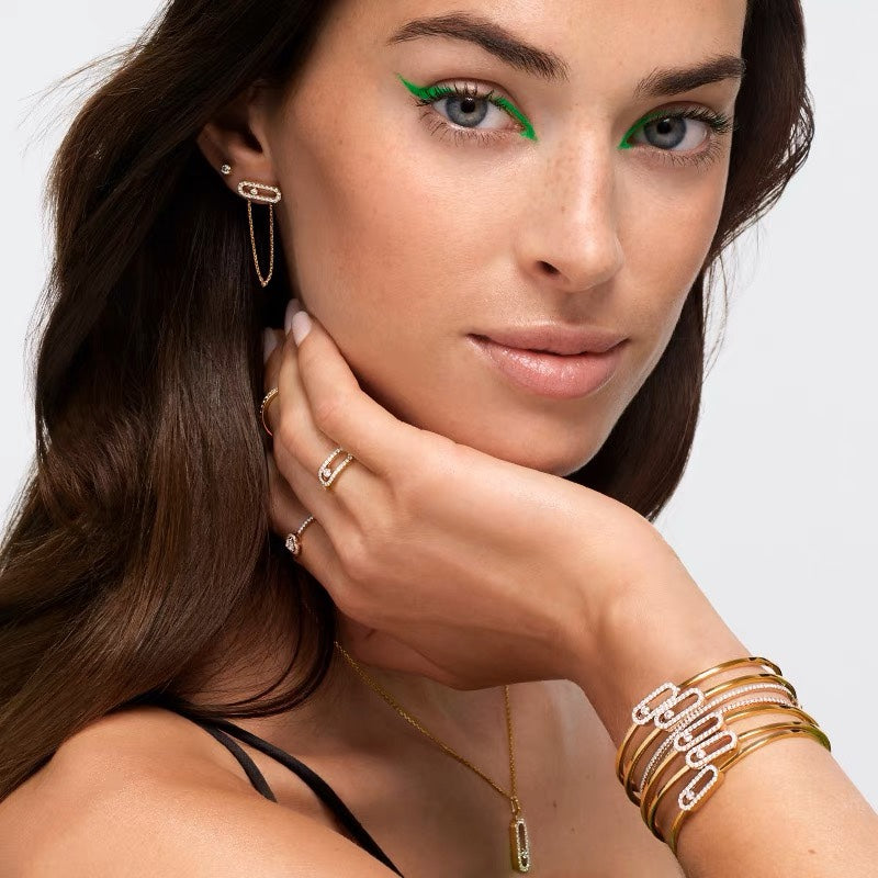 MESSIKA MOVE UNO CHAINE DIAMOND EARRINGS