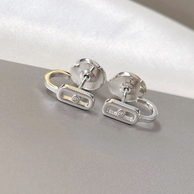 MESSIKA CREOLES MOVE UNO MINI 1 DIAMOND EARRINGS