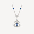 BVLGARI DREAM NECKLACE AGATE DIAMOND SILVER