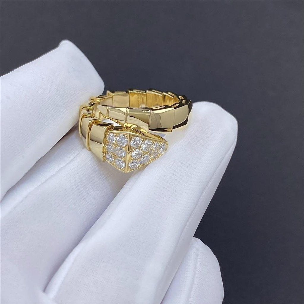 BVLGARI SERPENTI RING GOLD DIAMOND