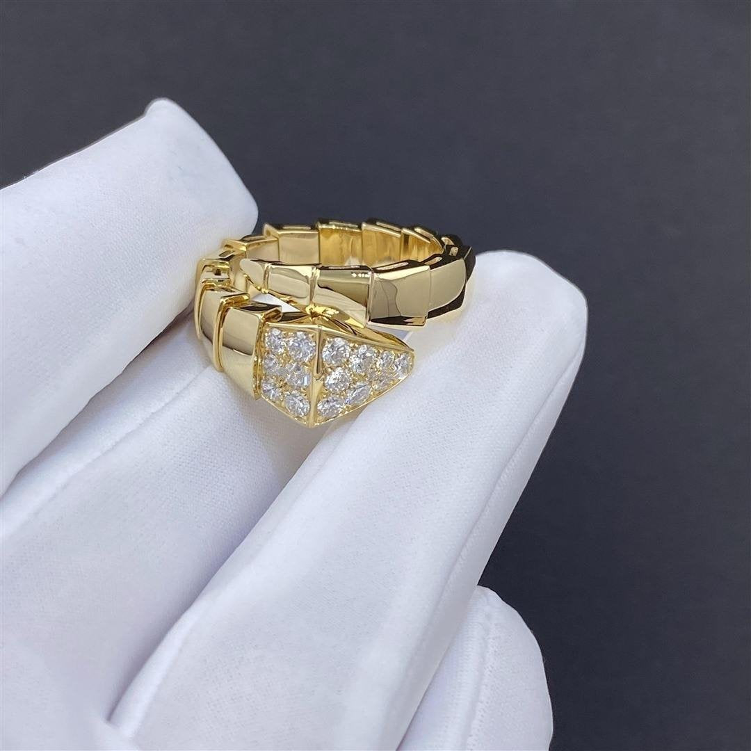 BVLGARI SERPENTI RING GOLD DIAMOND