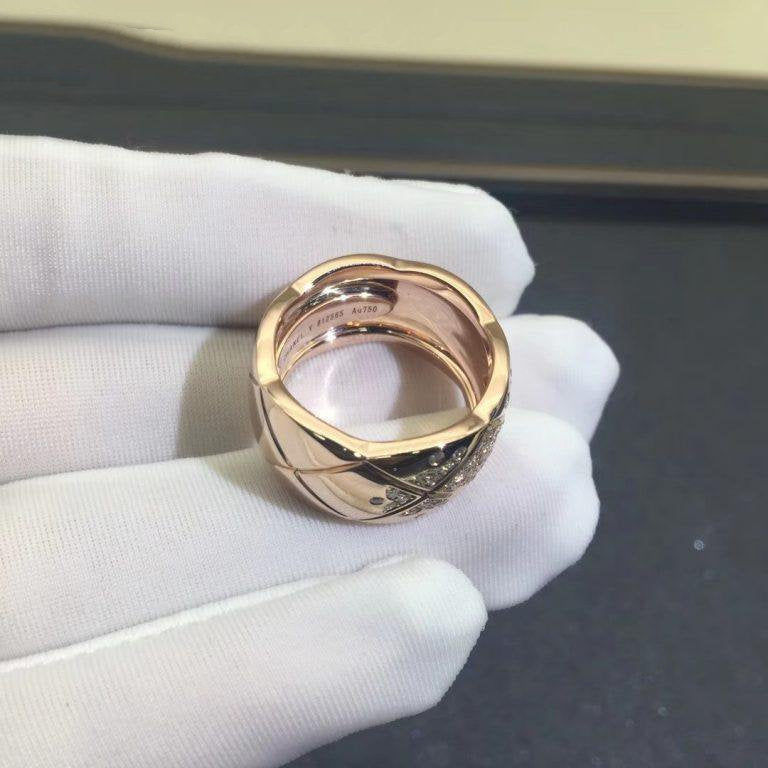 Chanel Crush Ring Pink Gold Diamond