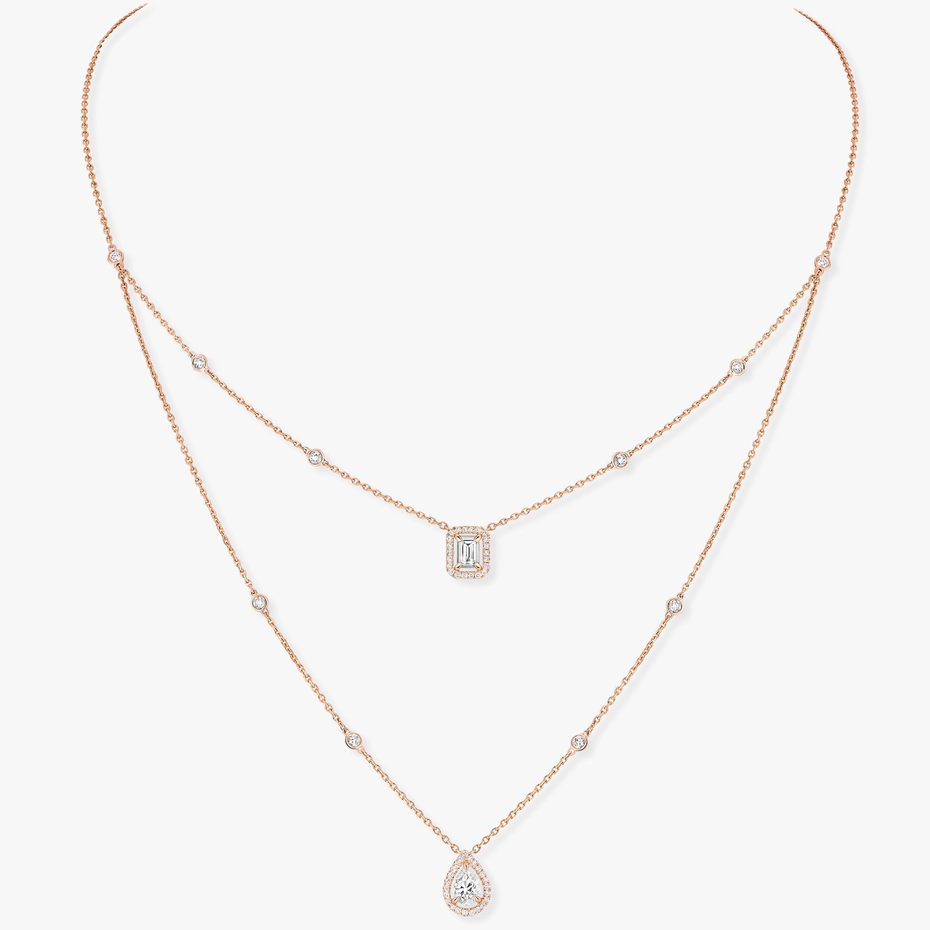 MESSIKA MY TWIN 2 ROW DIAMOND NECKLACE