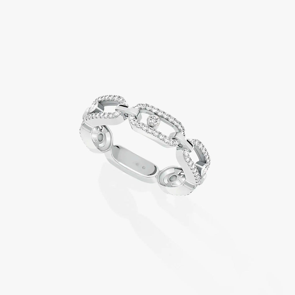 MESSIKA MOVE UNO RING PAVED SILVER DIAMOND