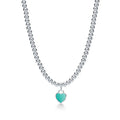 TIFFANY RETURN TO TIF SILVER BEAD NECKLACE