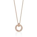 TIFFANY T1 CIRCLE DIAMOND PAVED MEDIUM NECKLACE