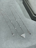 MESSIKA MESSIK TRIANGLE DIAMOND SILVER NECKLACE
